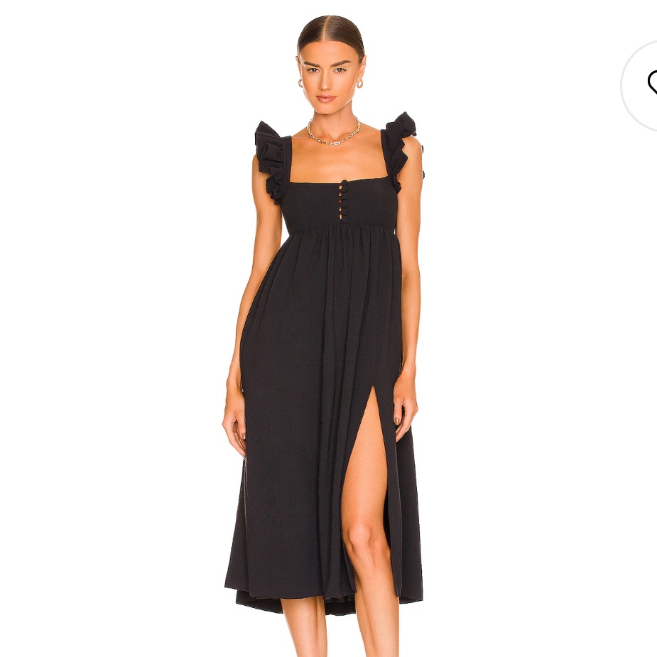 Lpa Auburn Black Midi Dress